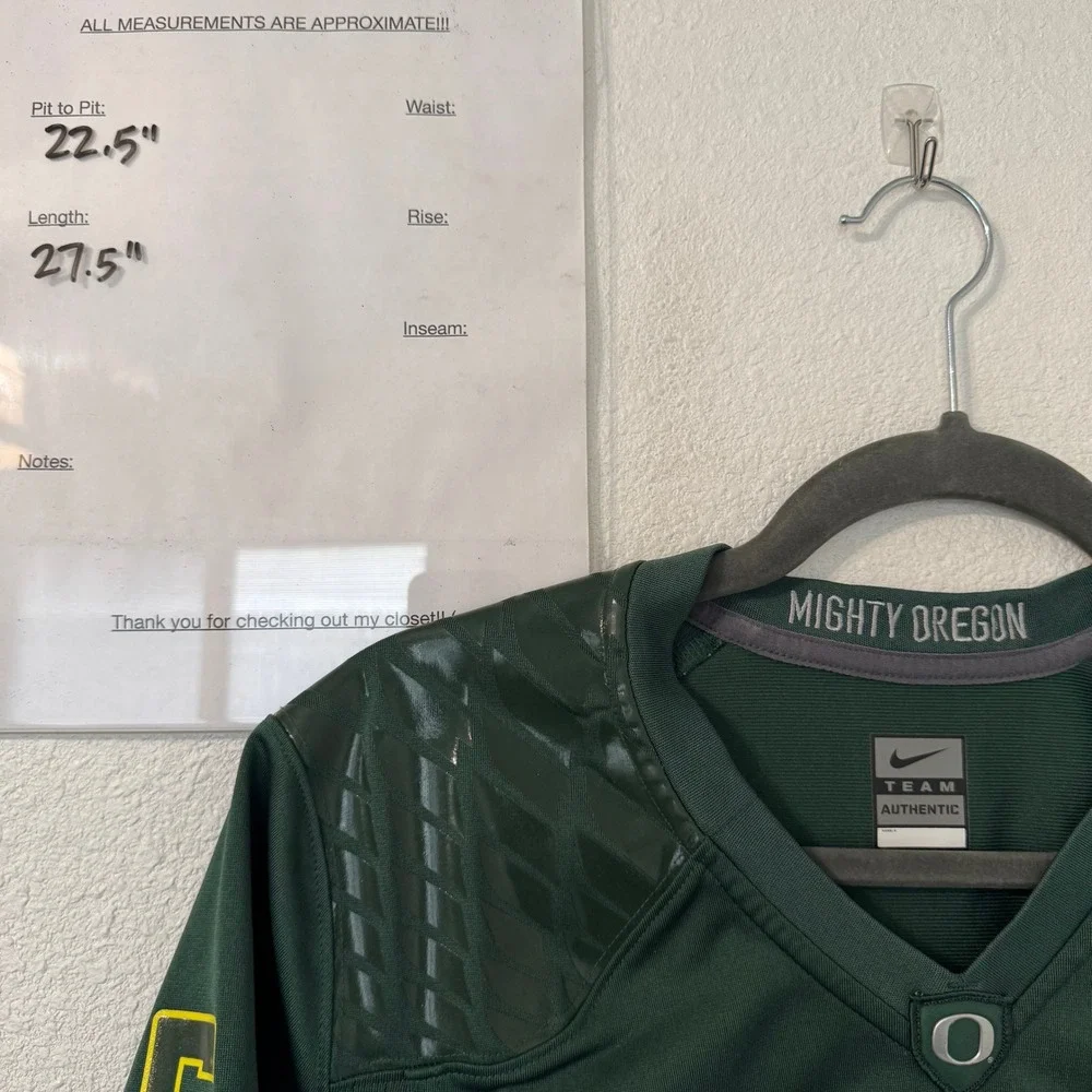 VTG Nike NCAA Oregon Ducks Football Jersey‎ #6 Womens XL Green Blokecore